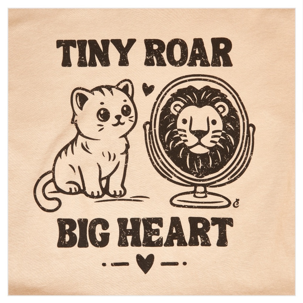 Cat Lady Box Tiny War Big Heart T-Shirt - Large - NEW